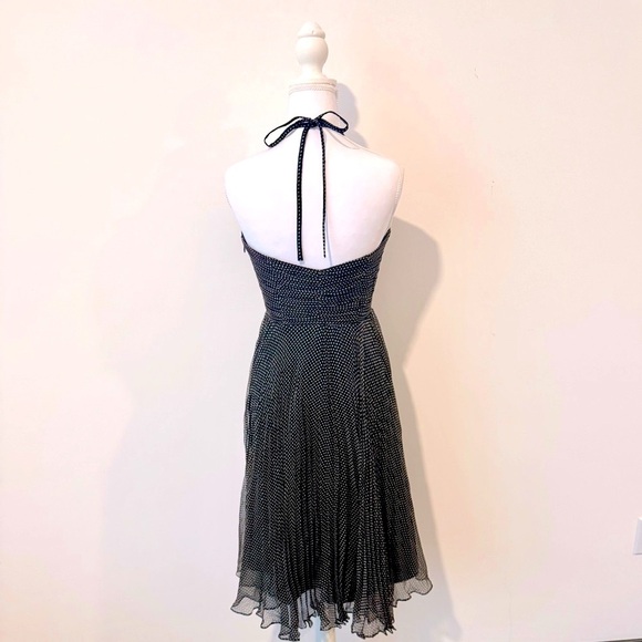 Vintage y2k Polka Dot Halter Dress | Laundry by Shelli Segal 🖤 - Picture 2 of 16